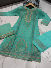 3 Colours ELEANOR Salwar kameez suit 3 piece Pakistani organza embroidered suit Dupatta S-XL