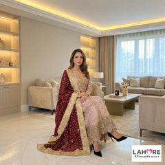 Wedding Edition 26 SAJNI 3331 - Black - 2026 Wedding edition Heavy chiffon embroidered Pakistani designer Long dress Pleated Palazzo dress suit S-XI suits