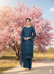 4 Colours Khairun Embroidered salwar kameez suit Pakistani suit sizes S-XL