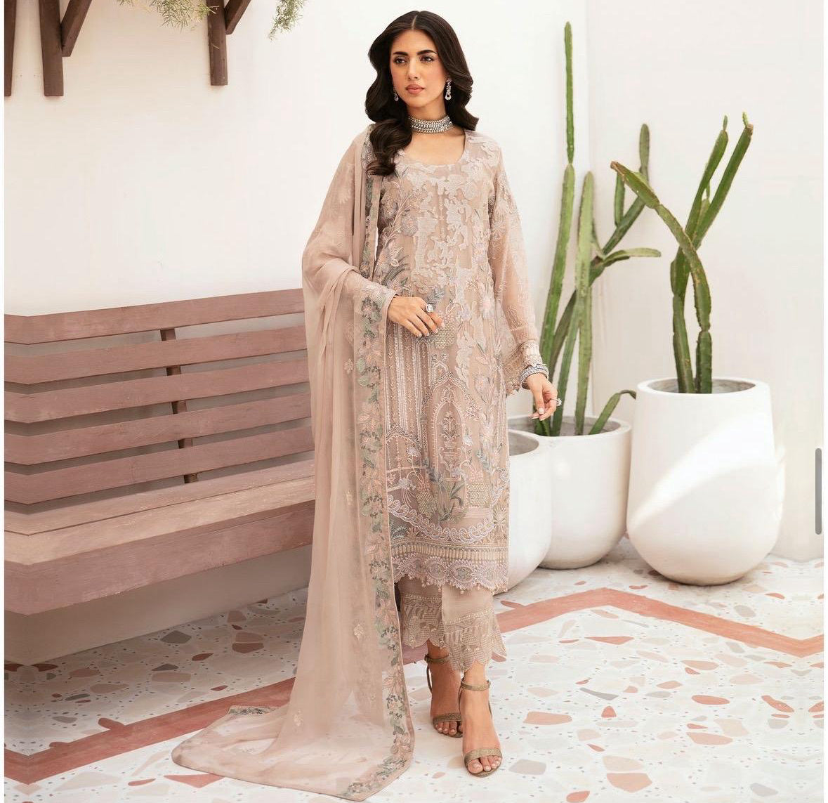 F-2612 - Ready to wear - Ramsha Chiffon Collection Vol 26 2024 Womenswear