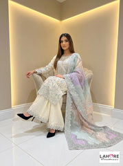 Wedding Edition 26 SAJNI - HALI - 2026 Wedding edition Heavy chiffon embroidered Pakistani designer Palazzo suit S-XI suits