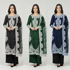 4 Colours EID 26 SERENITY 2 Eid 26 salwar kameez embroidered Pakistani design S-XI suits Womenswear Elegant Breathable