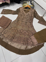 7 Colours ZOYA Tail Frock design embroidered
Pakistani belt design S-L suits