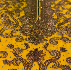 MEHNDI MAYOO 3 Plazzo Kameez chiffon embroidered stone work Pakistani design S-L suits
